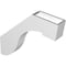 Ekena Millwork 3-in. W x 18-in. D x 18-in. H Del Monte Architectural Grade PVC Knee Brace BRCP03X18X18DEL - alternate 2